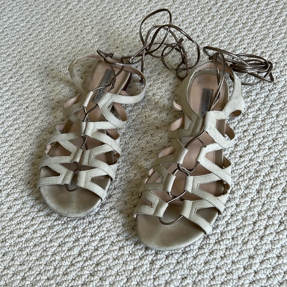 EUC Duccio Venturi suede gladiator sandals size 8/38 with dust bag! - Picture 1 of 8